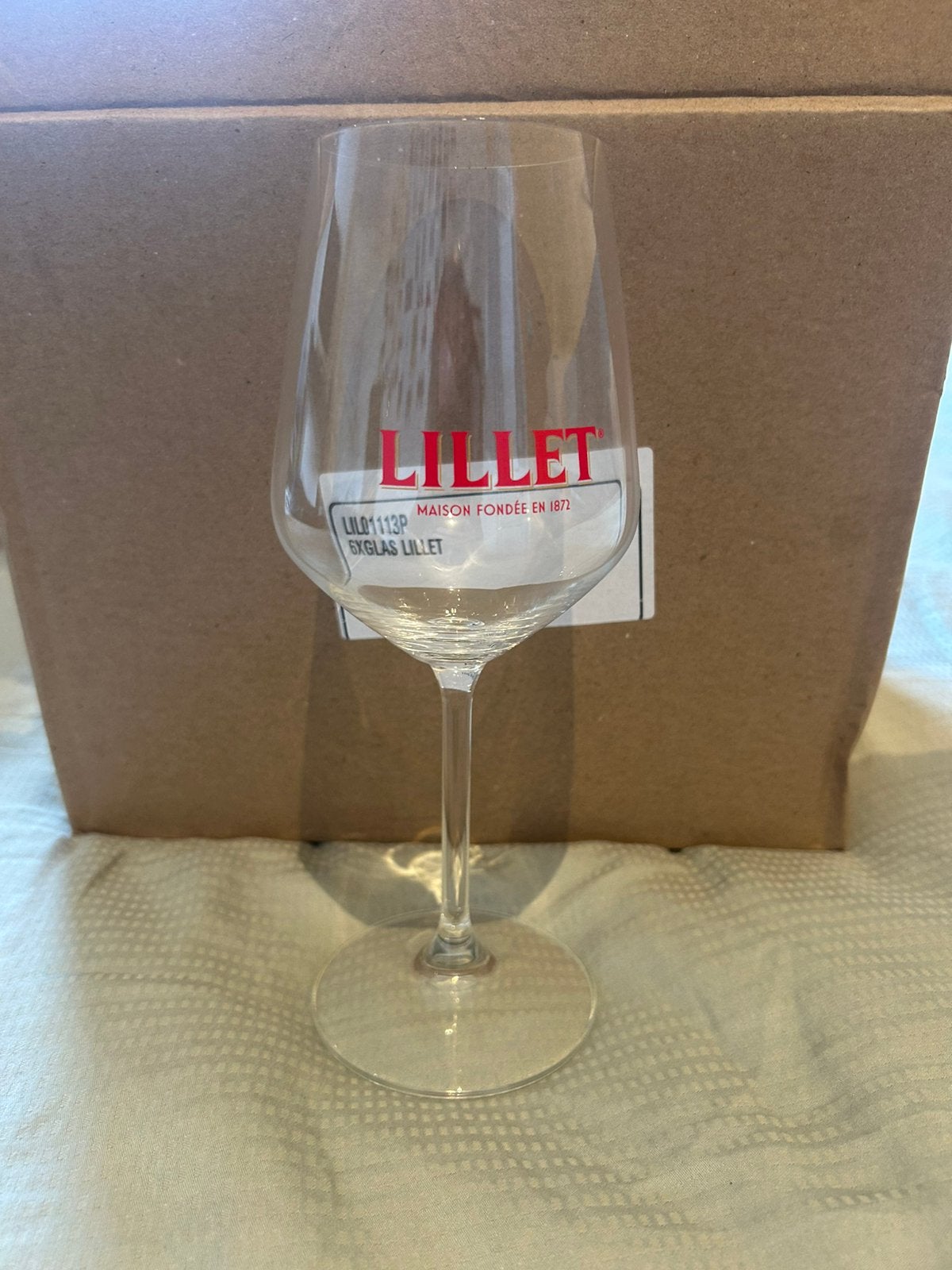 6 Lillet glazen, Ophalen, Zo goed als nieuw