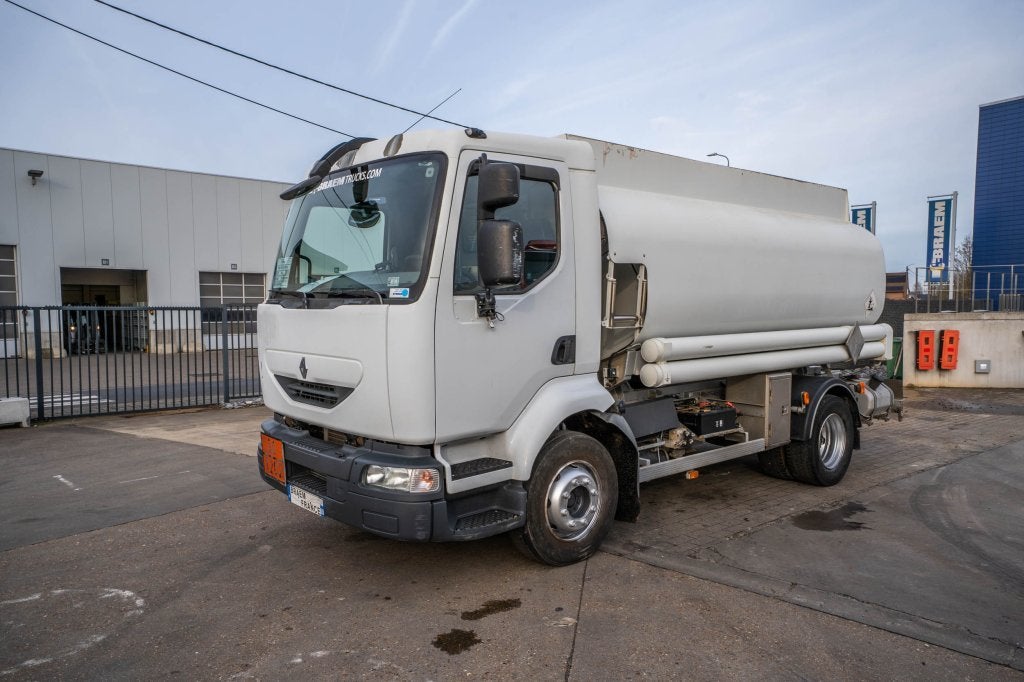 Renault MIDLUM 220 +ALU 9.500L+4 COMP, Achat, Entreprise, Vitres électriques, Blanc