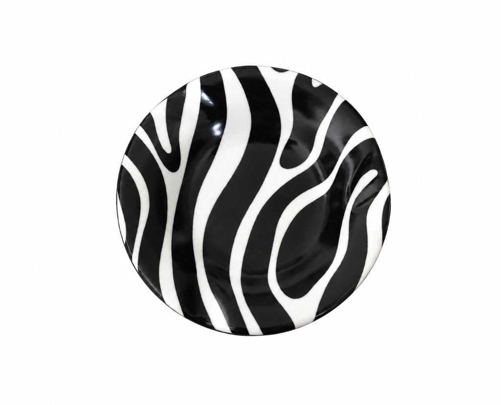 Zebra Print Ashtray by Ornamin Vintage Cogebi Cendrier Asbak, Ophalen of Verzenden, Zo goed als nieuw, Asbak