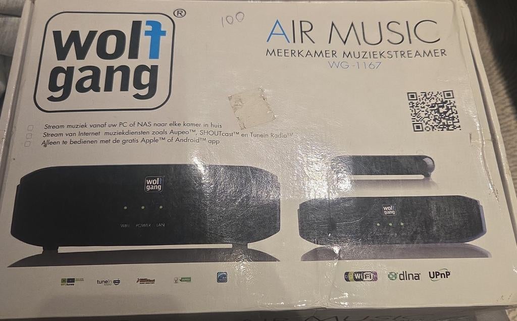 Wolfgang Air Music WG-1167 multiroom muziekstreamer (set), Ophalen