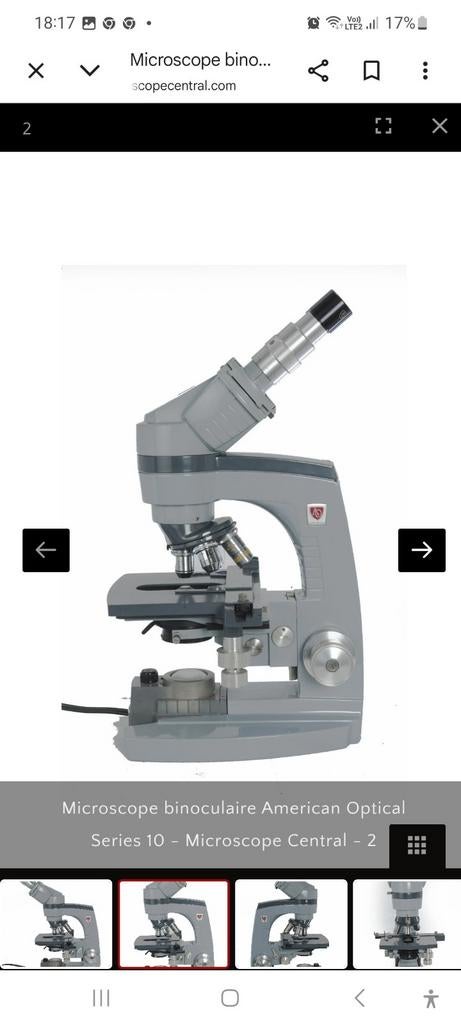 Microscope vintage et en très bon état, Ophalen of Verzenden