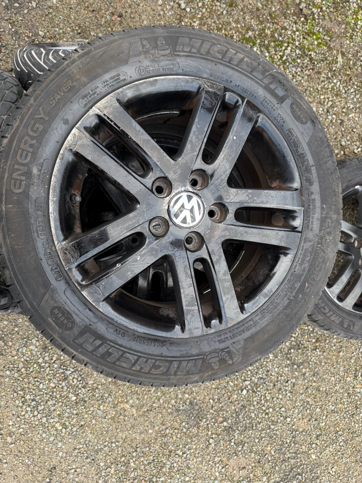 Jantes Volkswagen Golf + pneus Michelin, Autos : Pièces & Accessoires, 16 pouces, Véhicule de tourisme, Pneus été, 205 mm