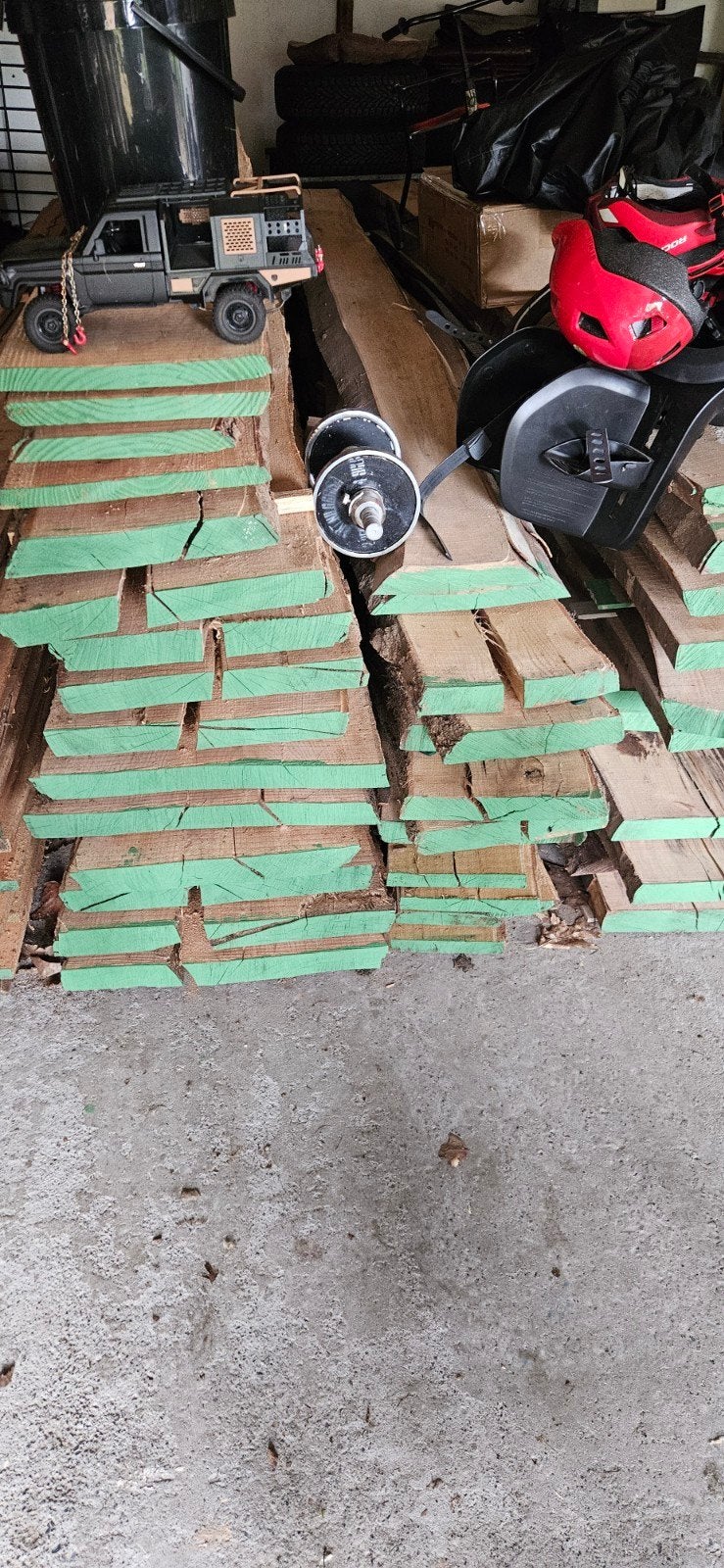 Plateaux de hêtre et de frêne 5 cm sur 3 m, Bricolage & Construction, Bois & Planches, Enlèvement, Hêtre