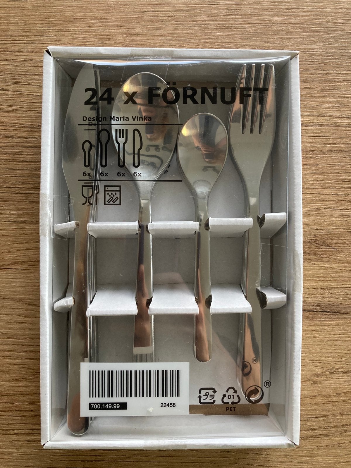 Couverts Ikea 24 pièces FÖRNUFT, Enlèvement ou Envoi, Comme neuf, IKEA, Set de couverts
