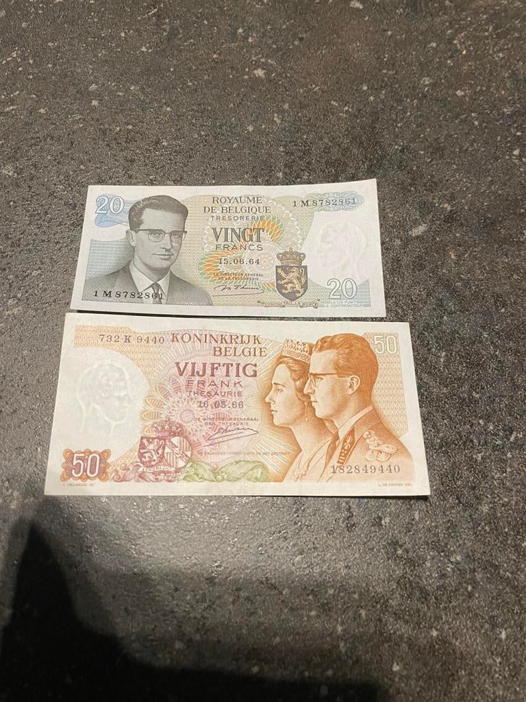 Set 20&50 francs fraai, Ophalen of Verzenden