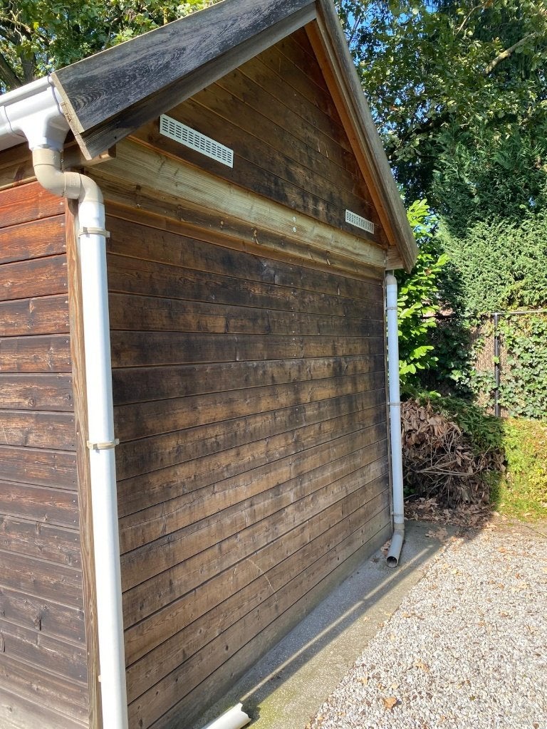 Houten tuinhuis te koop - Regio Hasselt, Enlèvement, Utilisé, Abri de jardin, Bois