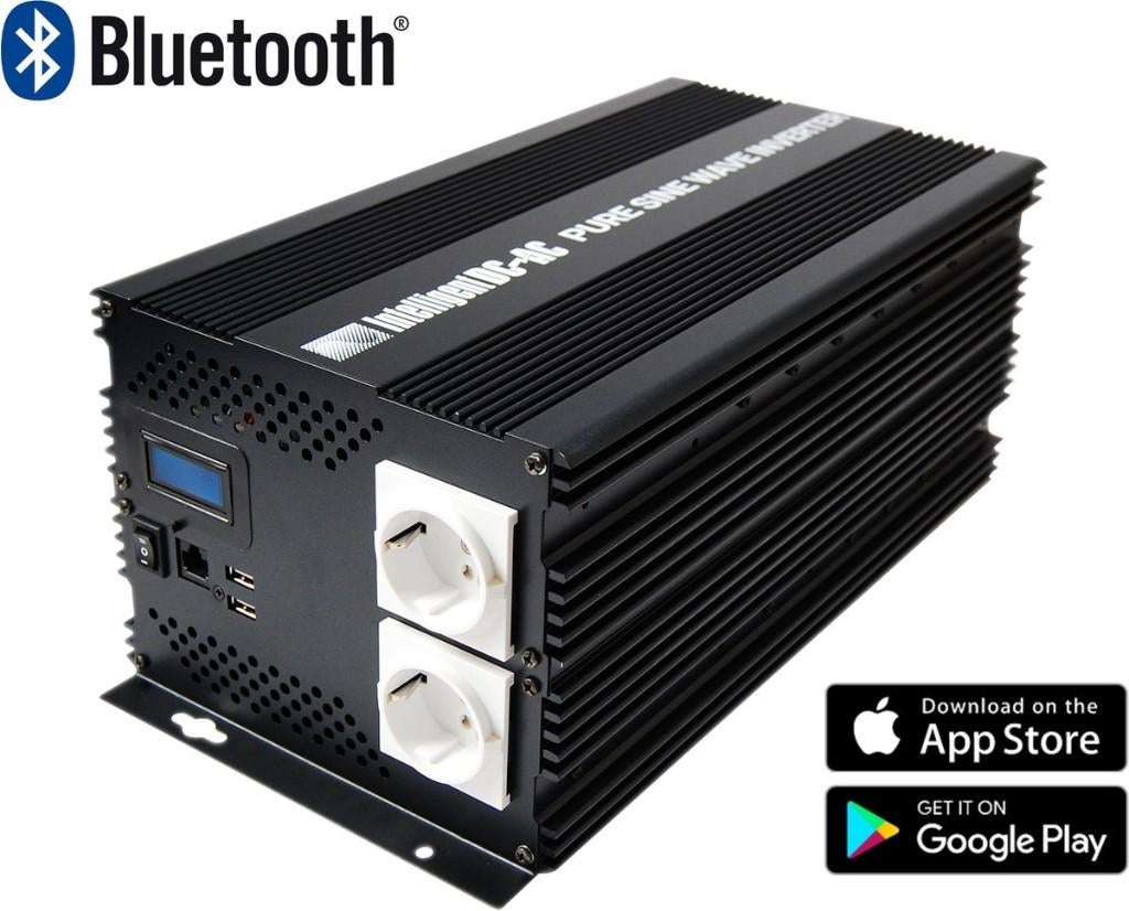 Zuivere sinus omvormer 2000W 12-230V (bluetooth), Verzenden