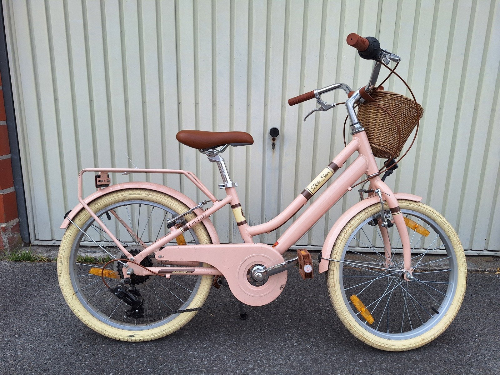 Meisjesfiets Bikestar 20 inch, Fietsen en Brommers, Ophalen, Bikestar, Gebruikt, Velgrem