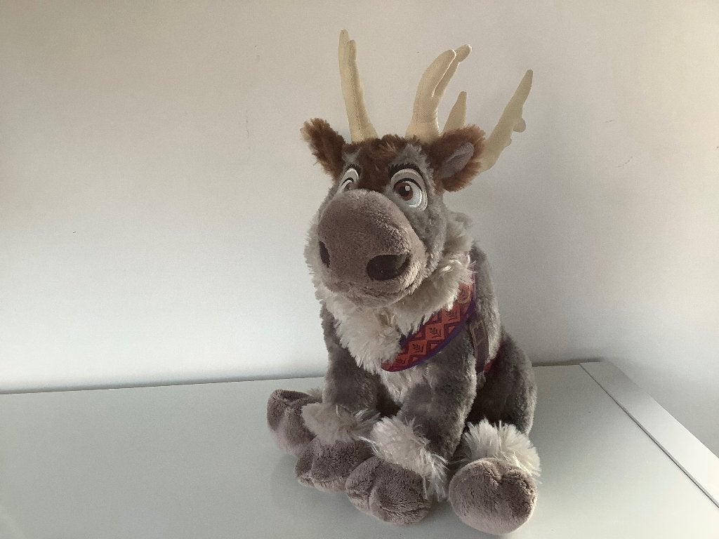 Grote Frozen knuffel rendier Sven, Ophalen, Disney, Overige typen, Grijs