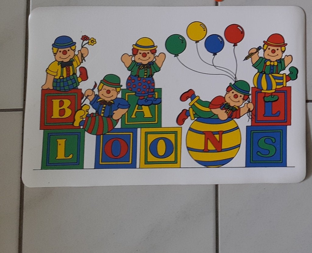 Diverse placemats Snoopy en clowns, Gebruikt, Overige kleuren, Kunststof, Overige merken