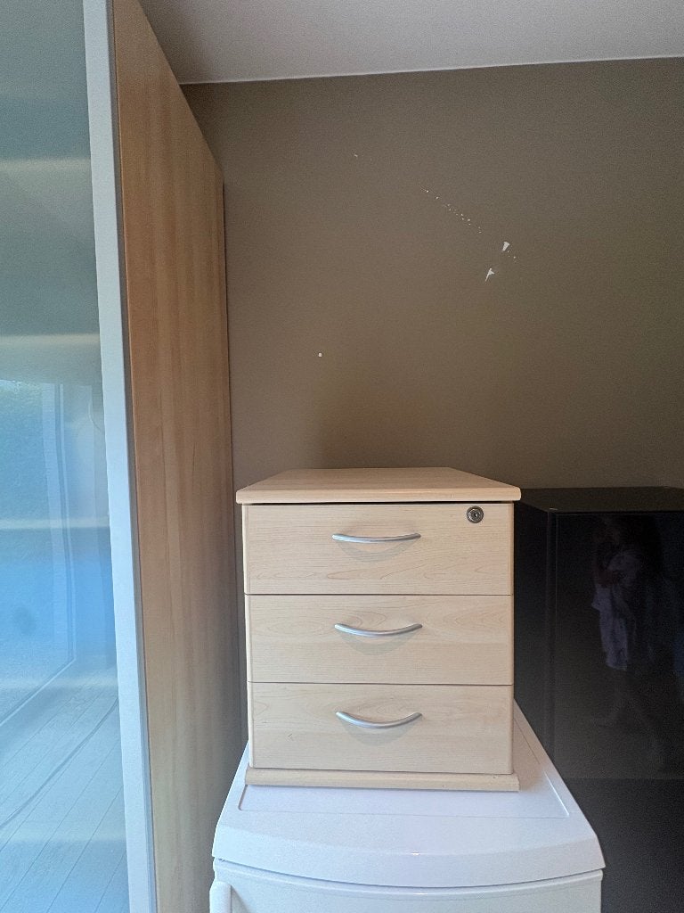 Ladekast voor bureau, Huis en Inrichting, Ophalen, Minder dan 50 cm, Gebruikt, 3 of 4 laden