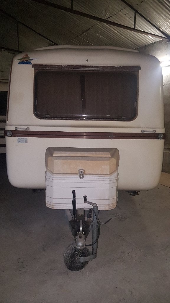 Retro caravan Lander Graziella 474, Caravans en Kamperen, Particulier, 500 - 750 kg, Overige merken