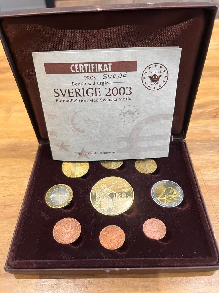 Collection coffret essai monnaie Suede 2003, Timbres & Monnaies, Enlèvement ou Envoi