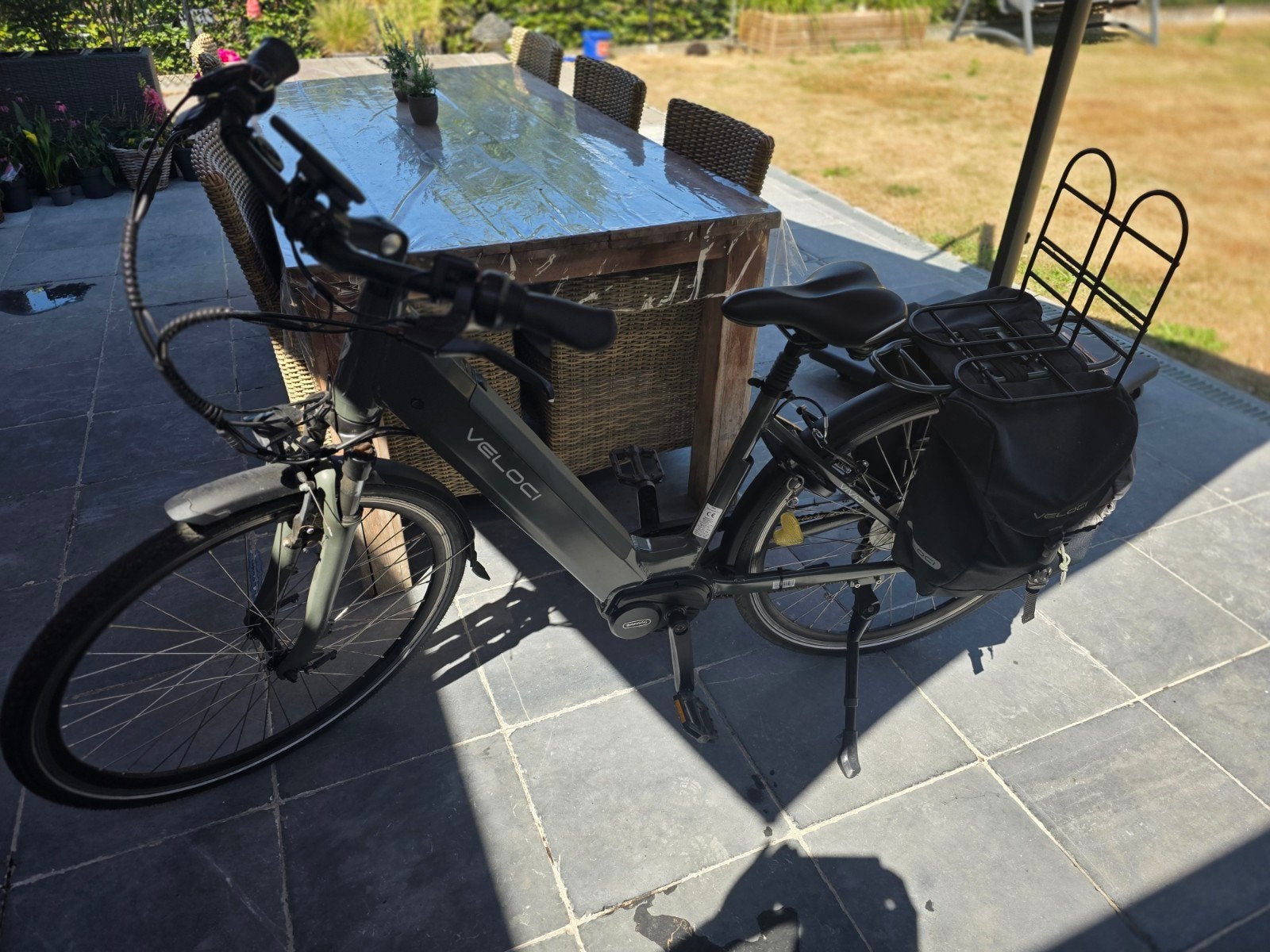 elektrische dames fiets, Ophalen