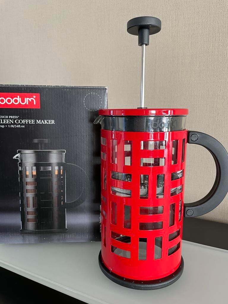 French Press - Coffee Maker - Bodum 11195-294, Elektronische apparatuur, Verzenden, Koffiemachine, Zo goed als nieuw, 4 tot 10 kopjes