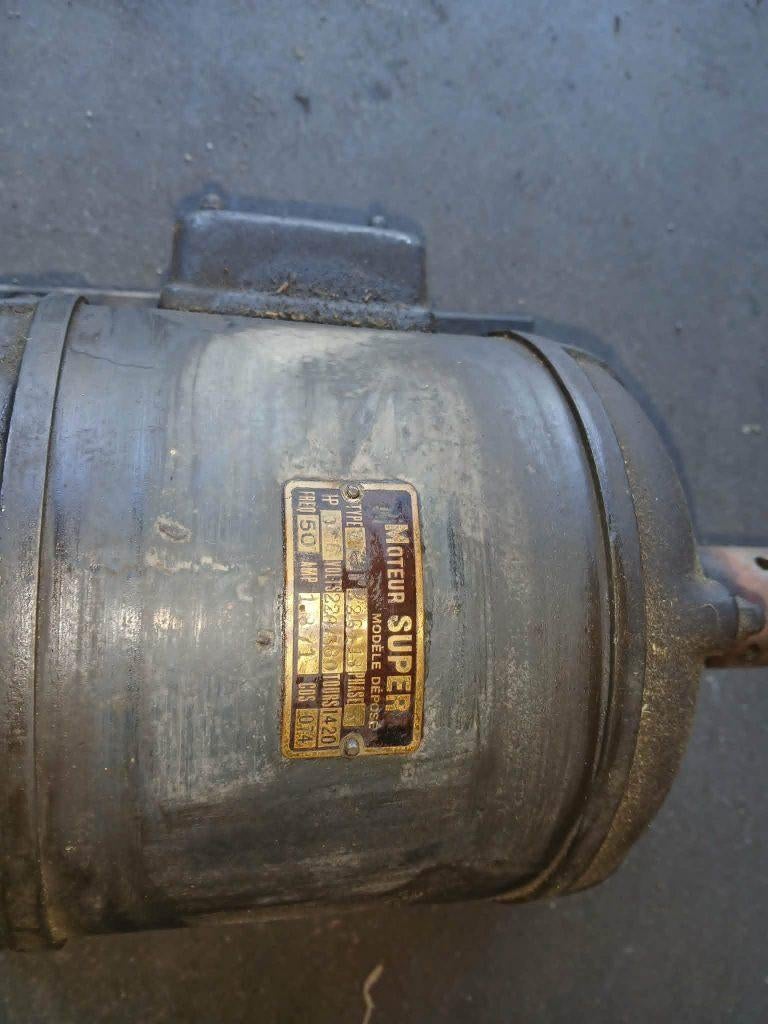 Moteur ancien pour courroie (Moteur Super), Enlèvement, Utilisé, Moteur électrique, 1400 à 1800 tpm