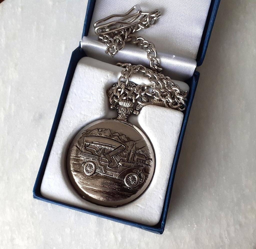 horloge zakhorloge vintage Conseur inclusief doosje, Ophalen of Verzenden, Zakhorloge, Met ketting, Onbekend