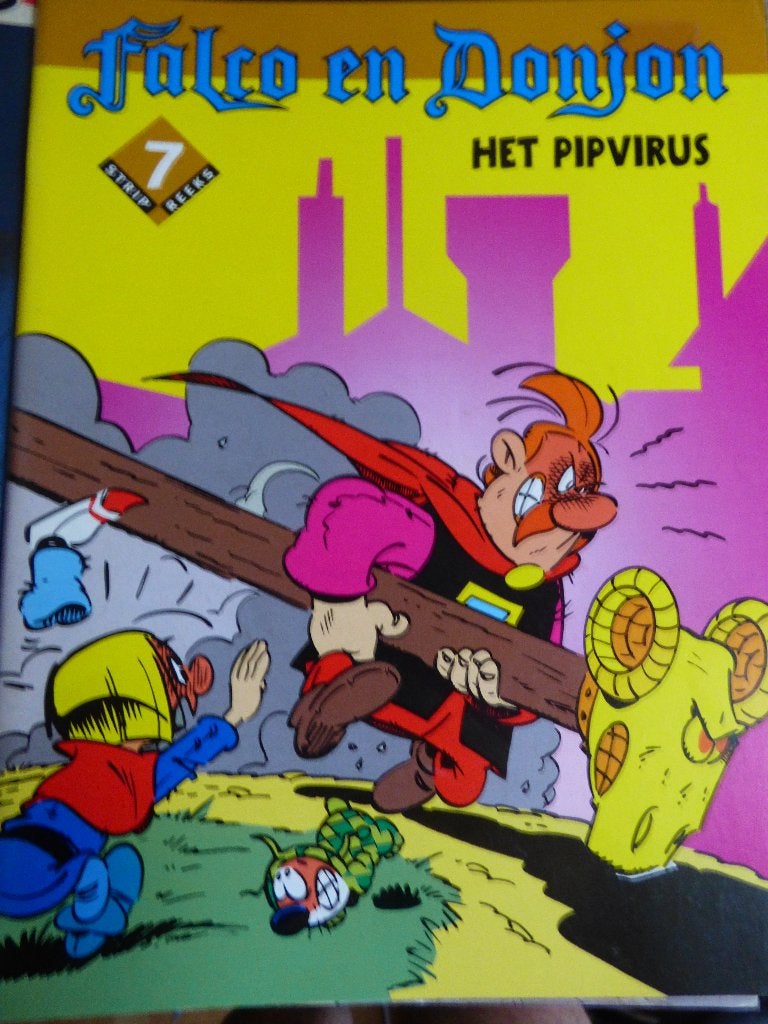 falco en donjon   ,     softcover is nieuw, Boeken, Stripverhalen, Ophalen of Verzenden