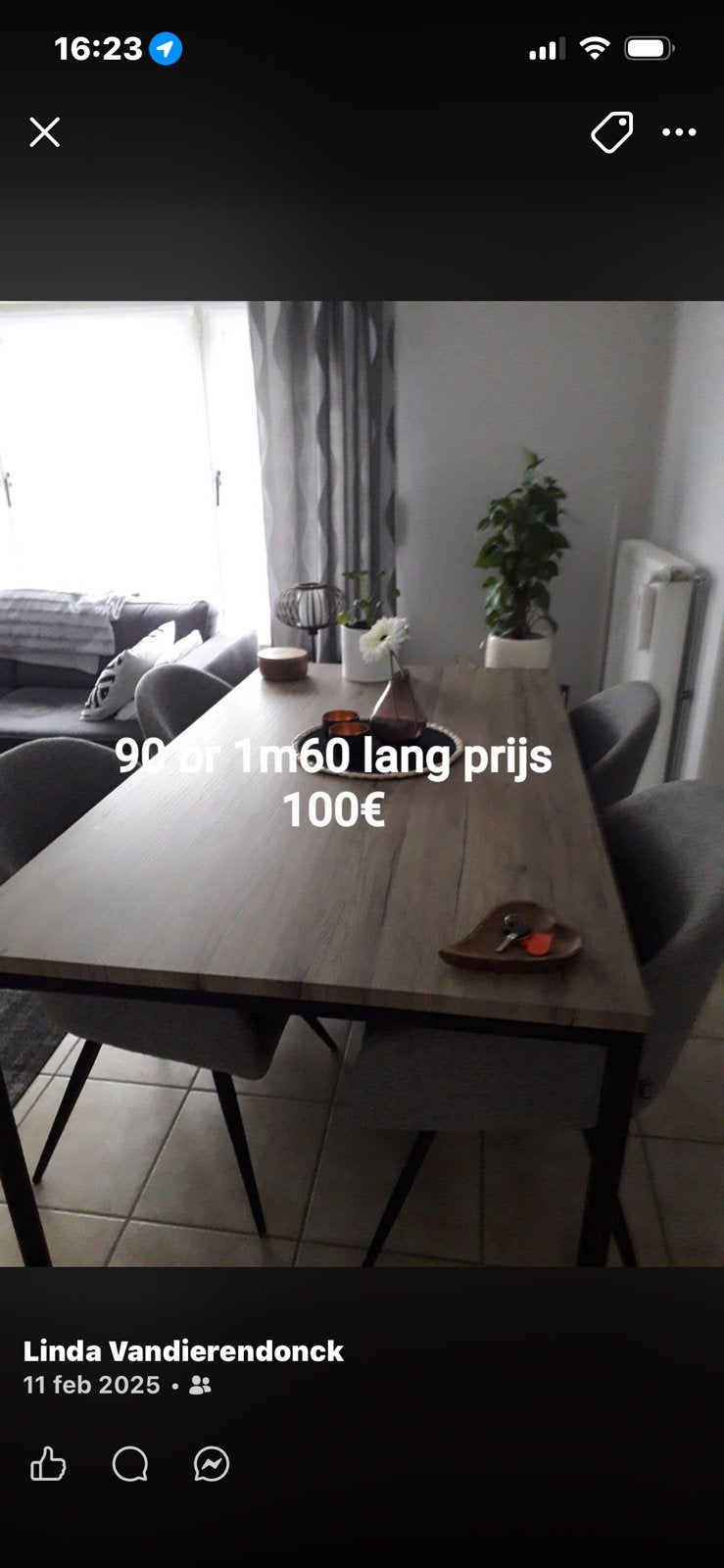 Eettafel, Ophalen
