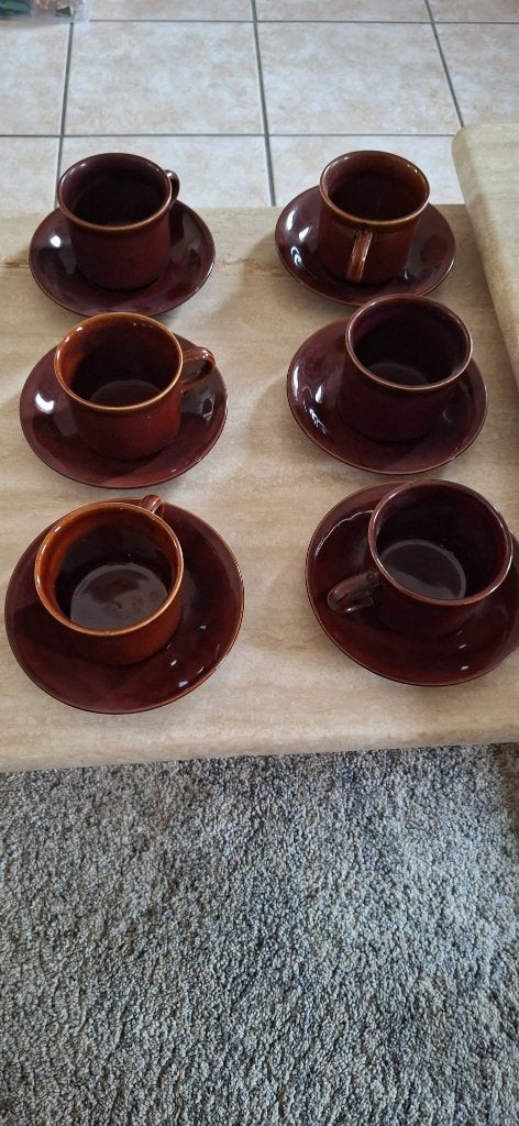 6 Fina mokka tassen + bordjes, Ophalen