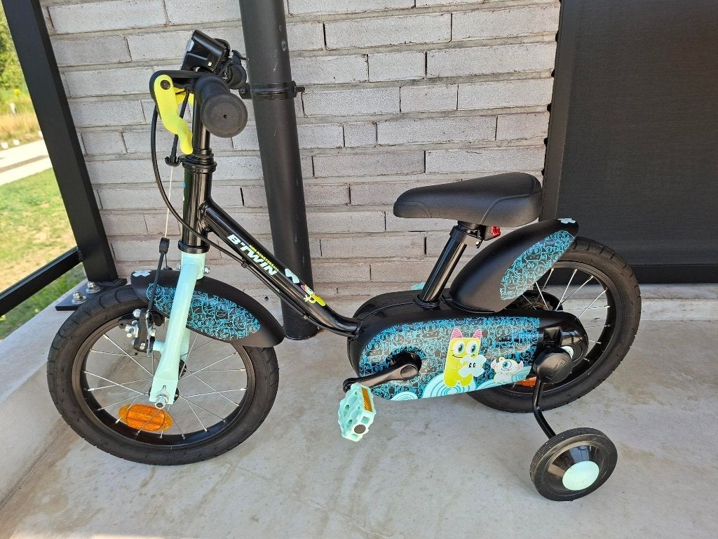 FIETS 14 INCH 3-5 JAAR 500 MINI MONSTERS B'TWIN, Fietsen en Brommers, Fietsen | Kinderfietsjes, Zo goed als nieuw, Minder dan 16 inch