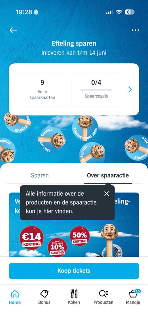 Billets complets pour ALBERT HEIJN Efteling
