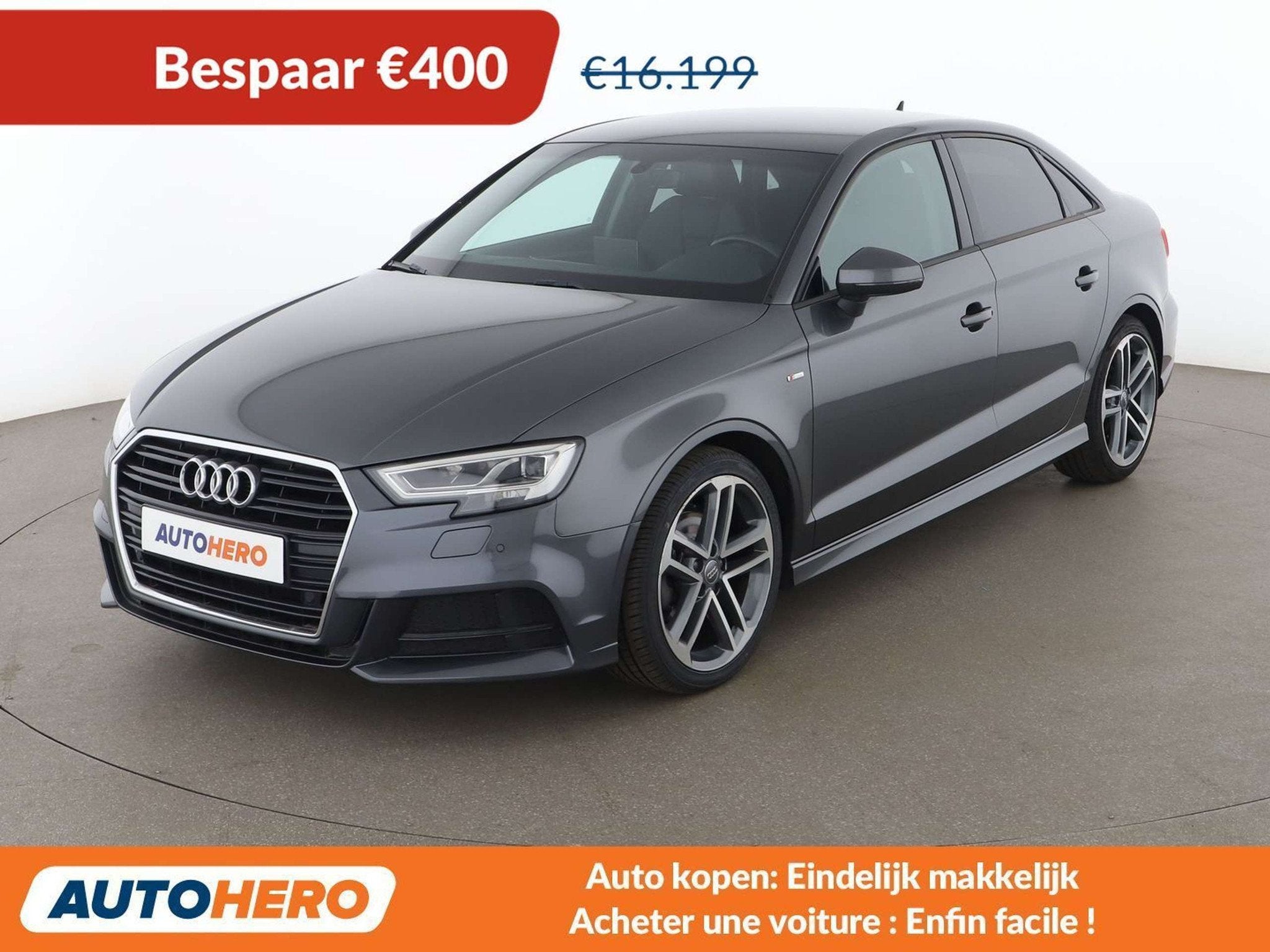 Audi A3 30 TFSI Sport (bj 2020), Auto's, Voorwielaandrijving, 4 deurs, Gebruikt, Leder