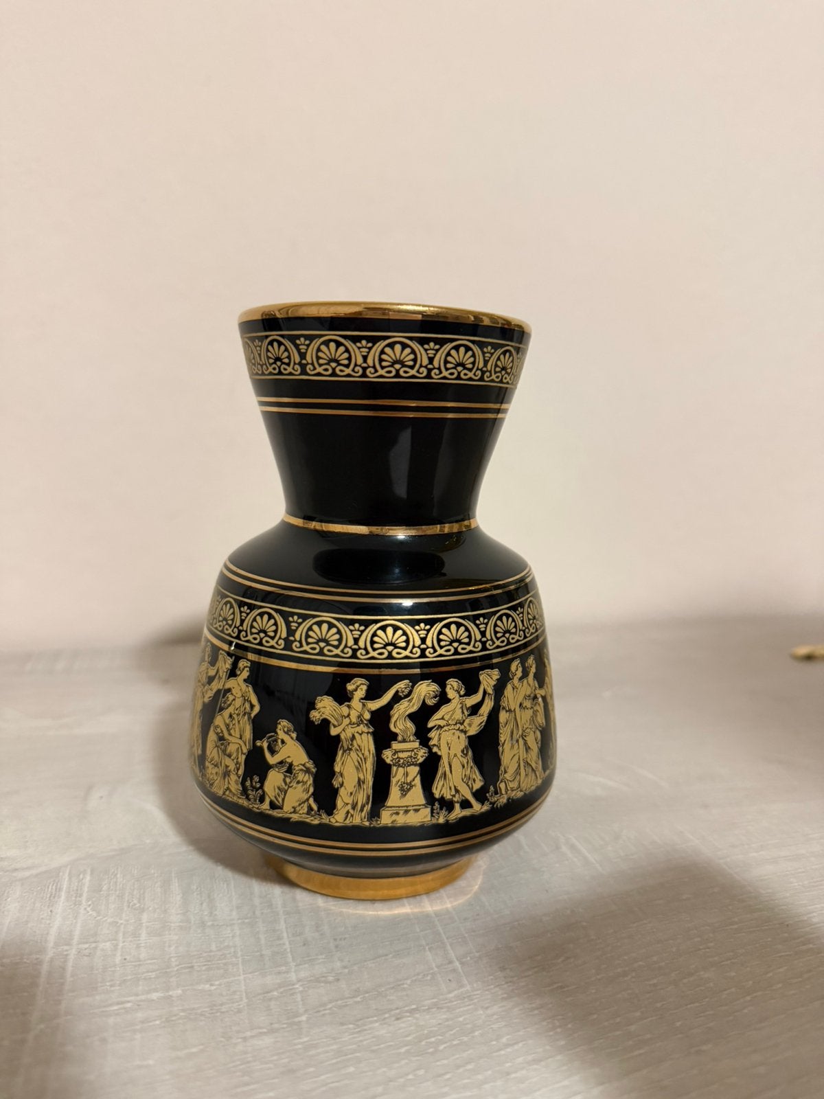 Handgemaakte Griekse vaas - 24K Gold, Antiek en Kunst, Ophalen