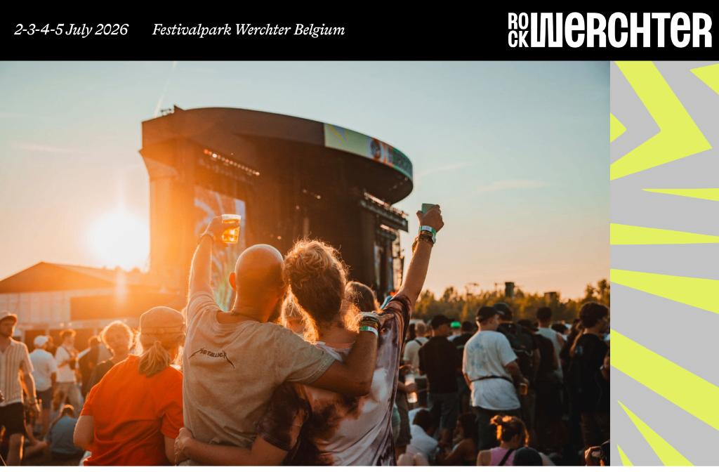 Rock Werchter 4 dagen x2 tickets + hotel Martin's Klooster, Twee personen, Meerdaags