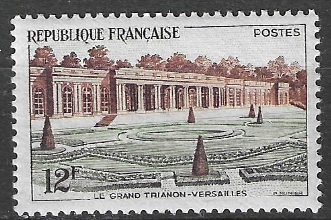 Frankrijk 1956 - Yvert 1059 - Het ⁠"Grand Trianon" (PF), Verzenden, Postfris