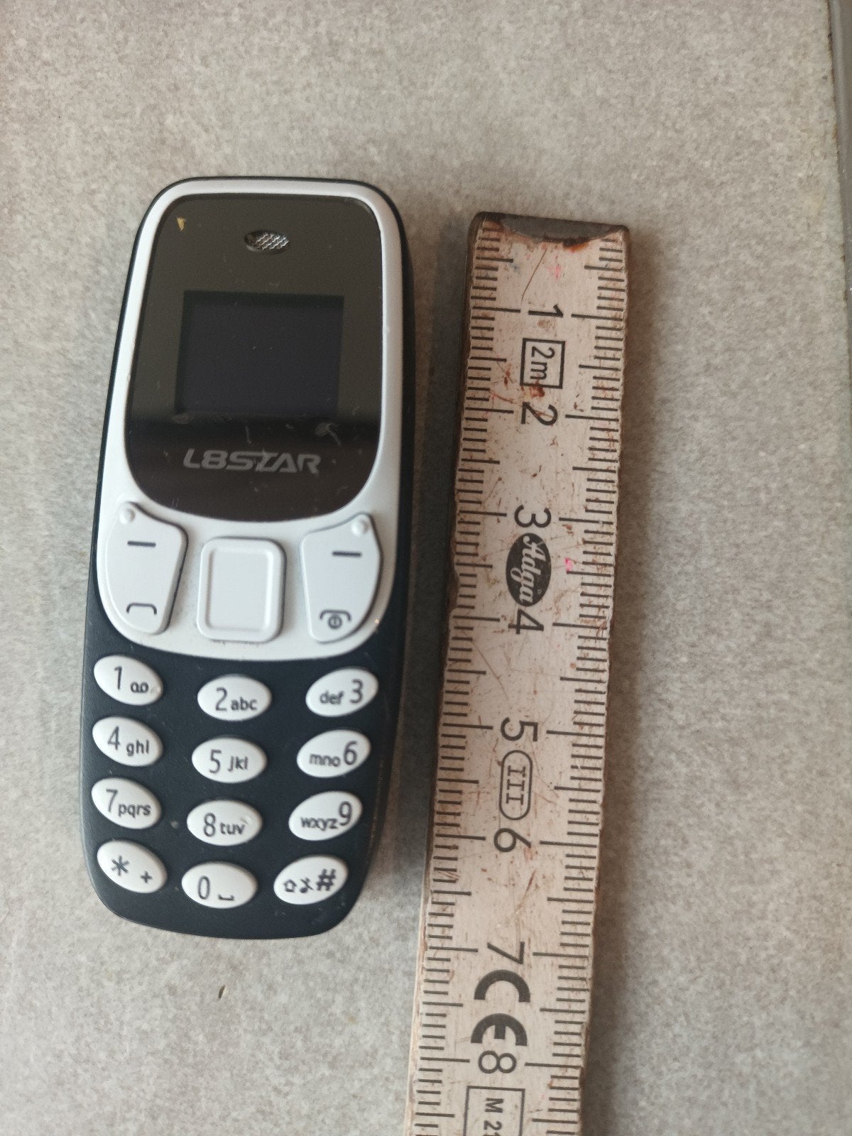 mini gsm, Telecommunicatie, Overige modellen, Blauw, Geen camera, Fysiek toetsenbord