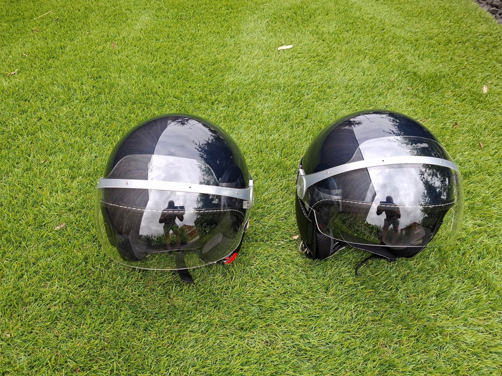Casques Vespa Granturismo originaux - bleus - taille S, Autres marques, Femmes, Seconde main, Casque jet