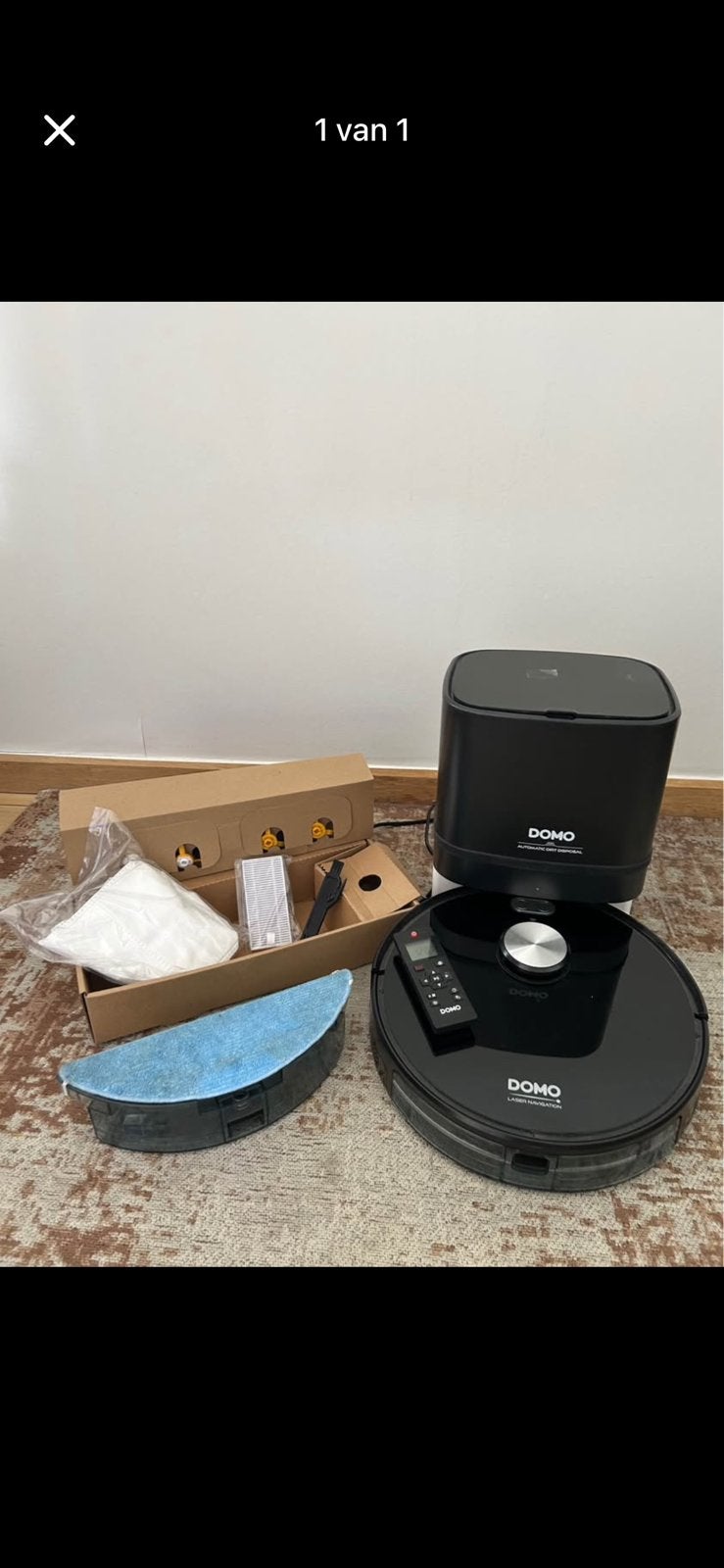 Aspirateur robot Domo, Enlèvement, Comme neuf, Fonction serpillière, Aspirateur robot