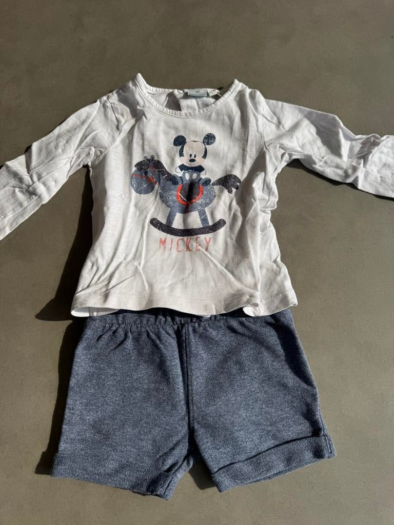 Setje Disney Mickey Mouse, Kinderen en Baby's, Ophalen of Verzenden, Gebruikt, Jongetje, Setje