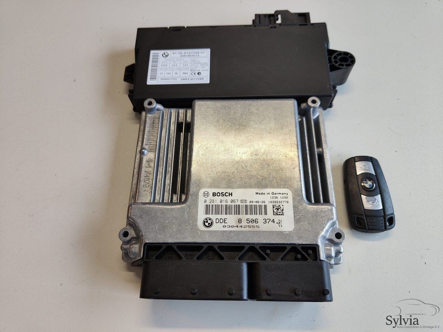 Startset ECU + Contactslot CAS3 BMW 1 Serie E82  N47D20 8506, Gebruikt, -, -, Ophalen of Verzenden