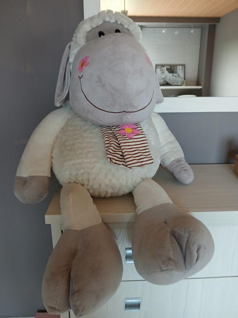 Te koop pluchen schaap ongeveer 55cm, Ophalen