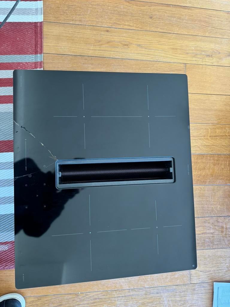 Inductie kookplaat met afzuiging Ikea fordelaktig 60cm, Ophalen, Zo goed als nieuw, Inductie