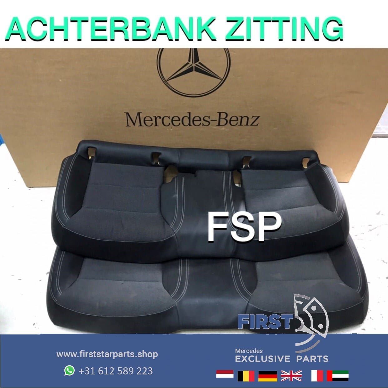 ACHTERBANK KUSSEN ZITTING W176 A W246 B W117 CLA W156 GLA AM, Utilisé, -, -, Enlèvement ou Envoi