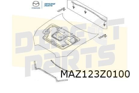 Mazda MX-5 (4/15-) (ND) motorkap (te spuiten) Origineel! N2Y, Auto-onderdelen, -, -, Nieuw, Mazda