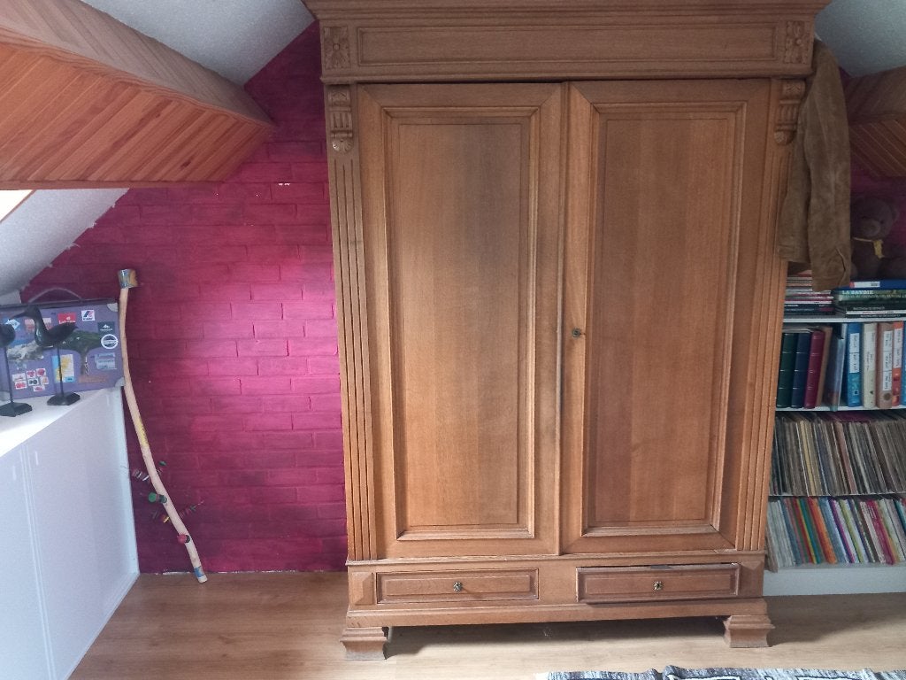 Garde robe en chêne, Ancien, 150 à 200 cm, Enlèvement, Utilisé