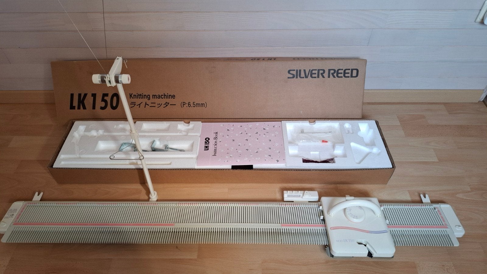 Breimachine Silver Reed LK150 - Complete set, Hobby en Vrije tijd, Ophalen, Zo goed als nieuw, Breien, Machine