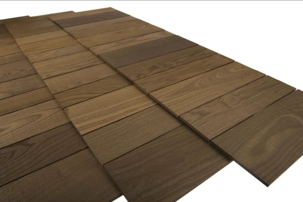 Essen thermowood shingles, Bricolage & Construction, Tuiles & Revêtements de toit, Autres couleurs, Enlèvement, Autres types, Bois