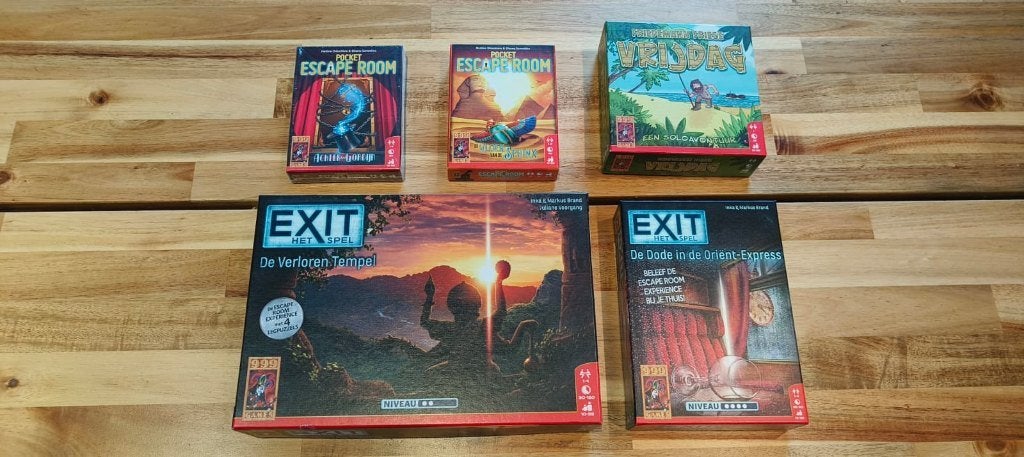 Lot escape- en solospellen te koop, Hobby & Loisirs créatifs, Trois ou quatre joueurs, Enlèvement ou Envoi, Comme neuf