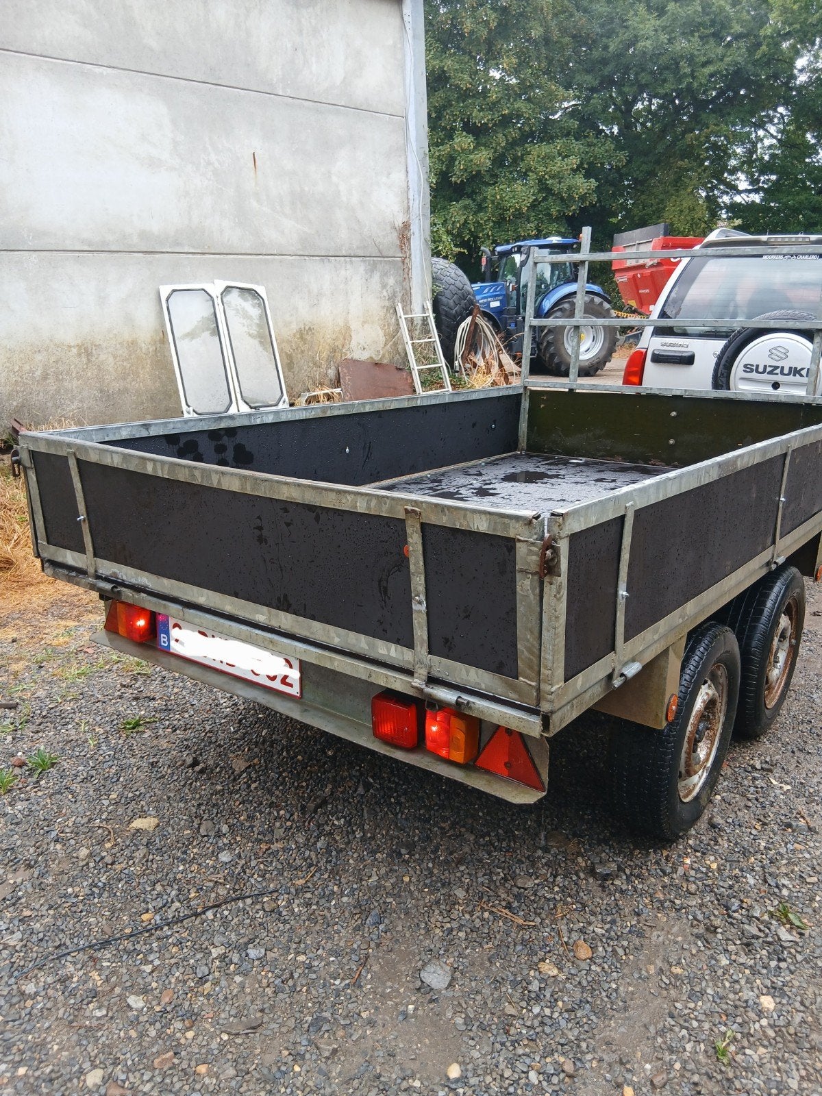 Remorque double essieu, Enlèvement, Utilisé
