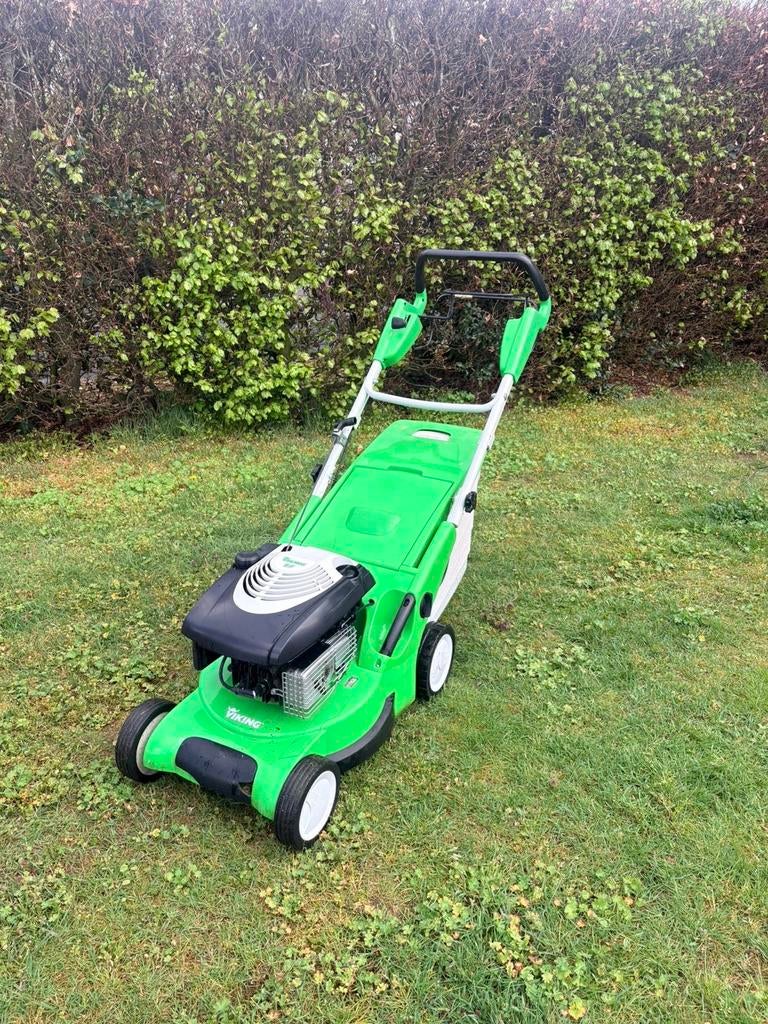 : Viking benzine grasmaaier (MB 545.0 V) – werkt perfect, Ophalen, Zo goed als nieuw, Opvangbak
