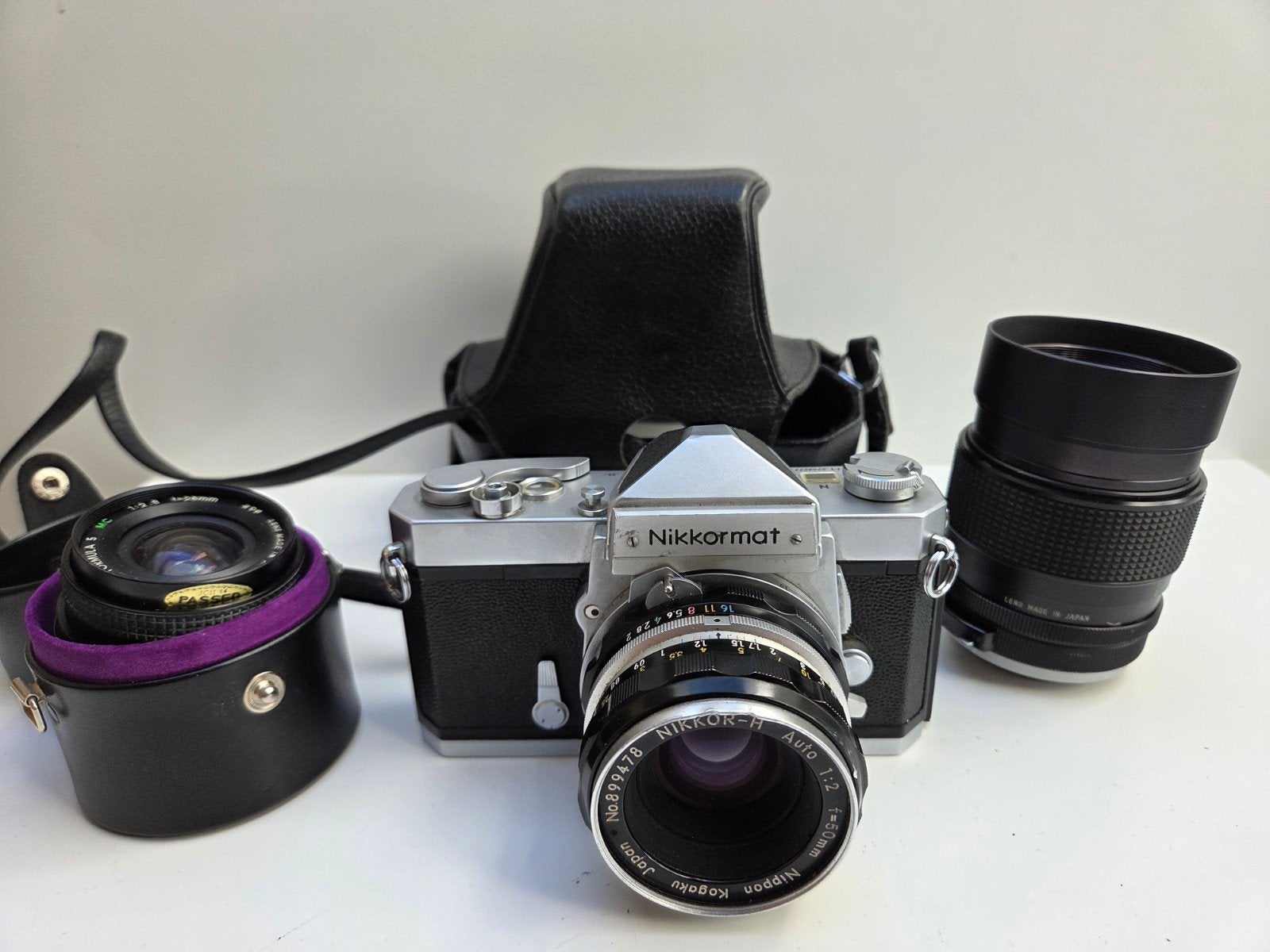 Nikkormat FTn met 3 lenzen, Audio, Tv en Foto, Ophalen of Verzenden