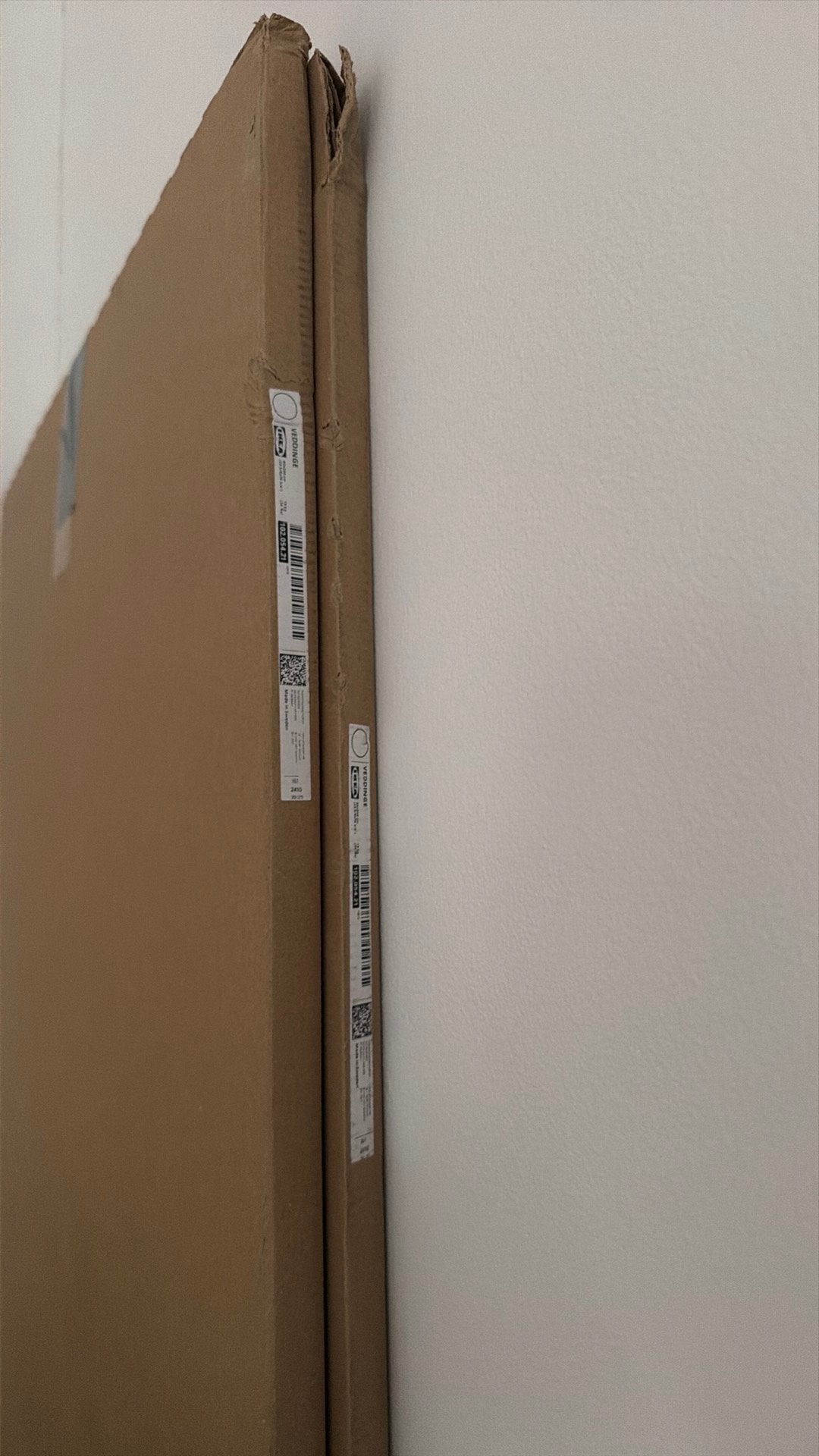 2x Ikea Veddinge deur 60x200, Huis en Inrichting, Ophalen, Gebruikt, 200 cm of meer, Wit