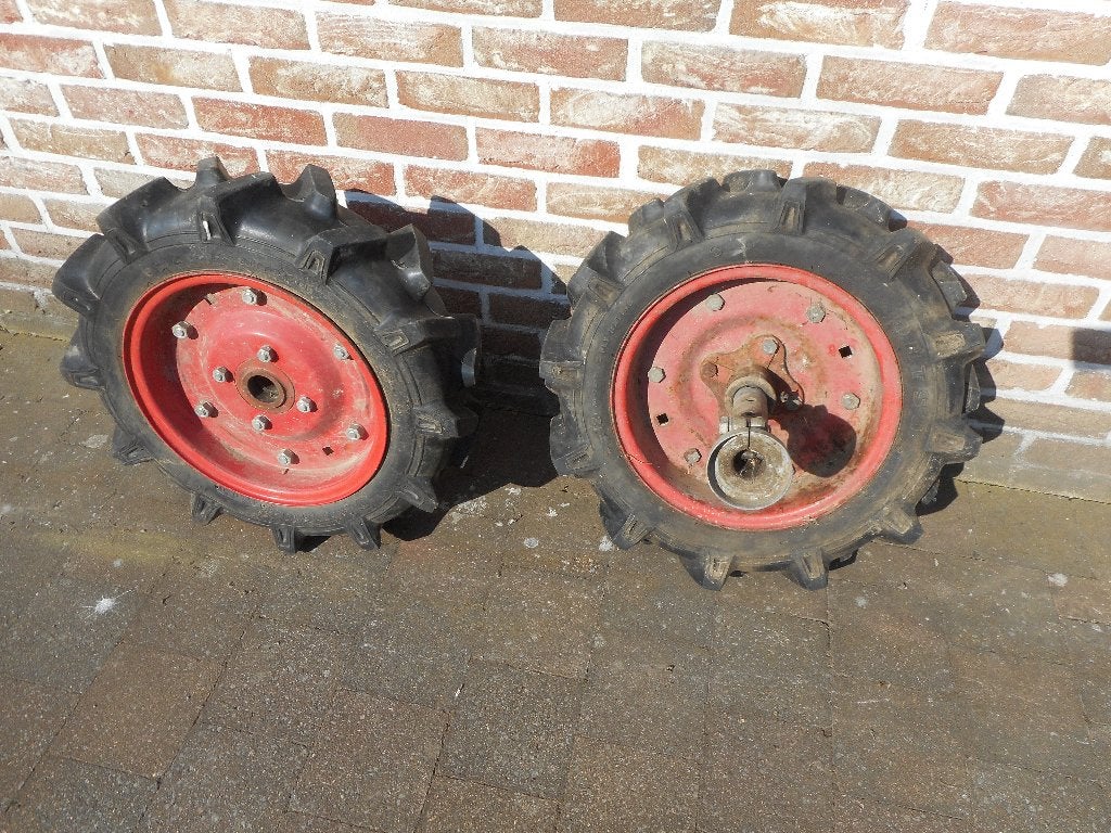 Traktorbandjes met velgen, Ophalen