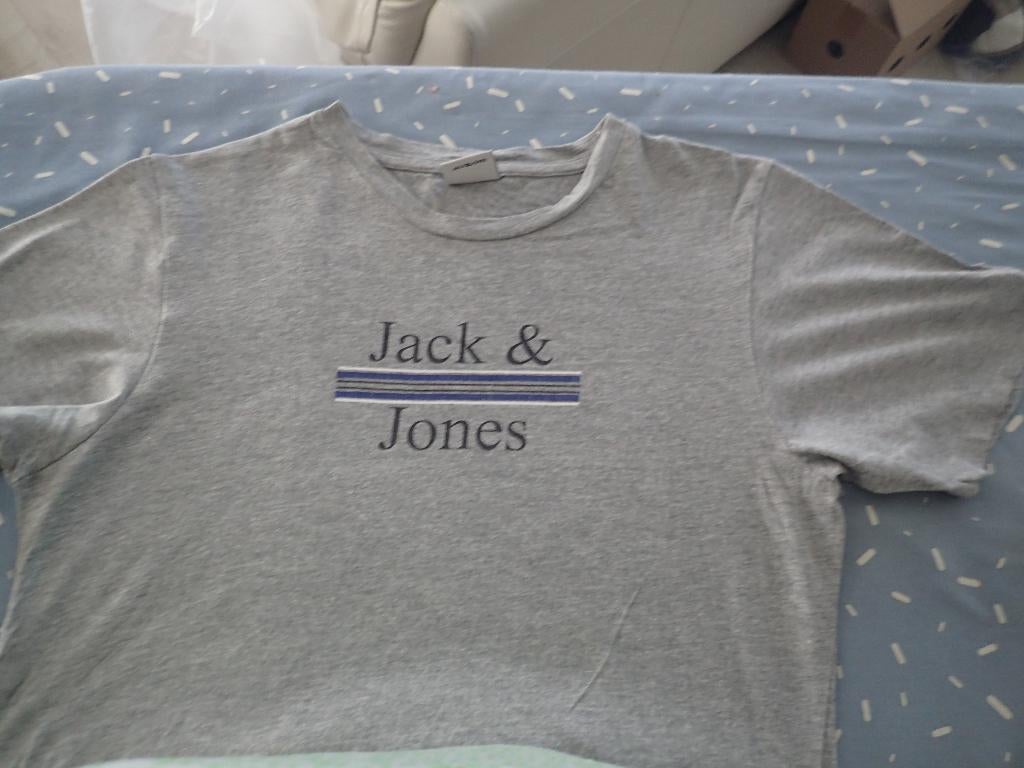 t shirt jack & jones maat S, Kleding | Heren, T-shirts, Jack&Jones, Ophalen of Verzenden, Zo goed als nieuw, Grijs