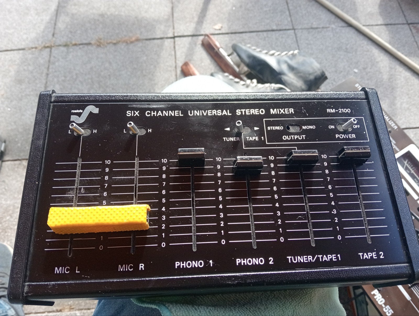 Roelofs 6 kanaal universele stereo mixer jaren 70 vintage, Enlèvement ou Envoi